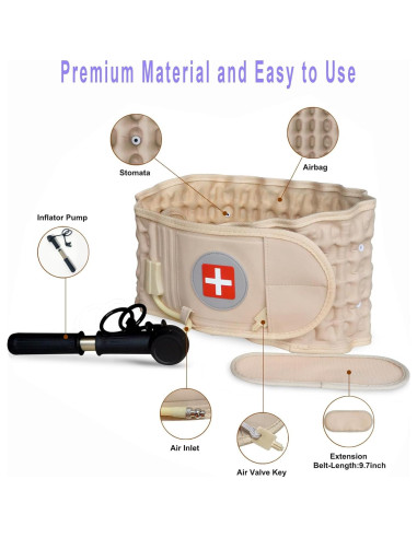 Cinturón de Descompresión Espinal JXFYLTT Talla Única 73.66-124.46 cm