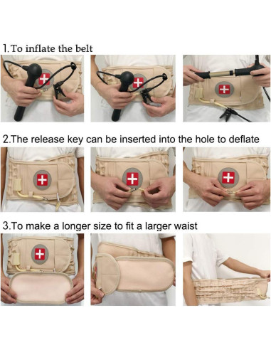 Cinturón de Descompresión Espinal JXFYLTT Talla Única 73.66-124.46 cm