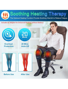 Masajeador de Rodilla Comrelax CO-1126 con Calor y Vibración 2