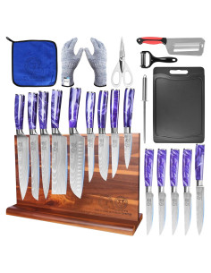 Conjunto de Cuchillos de Chef Profesional XYJ 15 Piezas