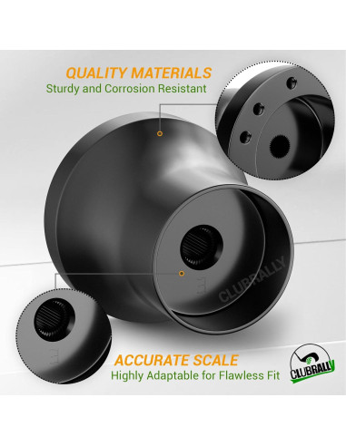 Adaptador de Volante Golf EZGO TXT RXV CLUBRALLY - Negro