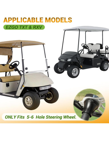 Adaptador de Volante Golf EZGO TXT RXV CLUBRALLY - Negro