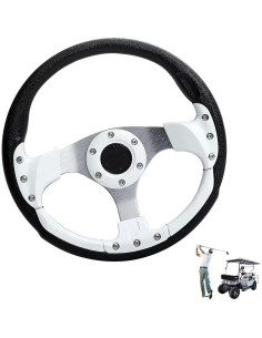 Volante de Carrito de Golf Kowosyos Universal 12.5" Blanco 2