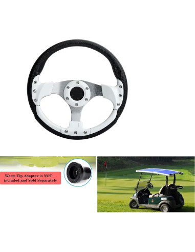 Volante de Carrito de Golf Kowosyos Universal 12.5" Blanco