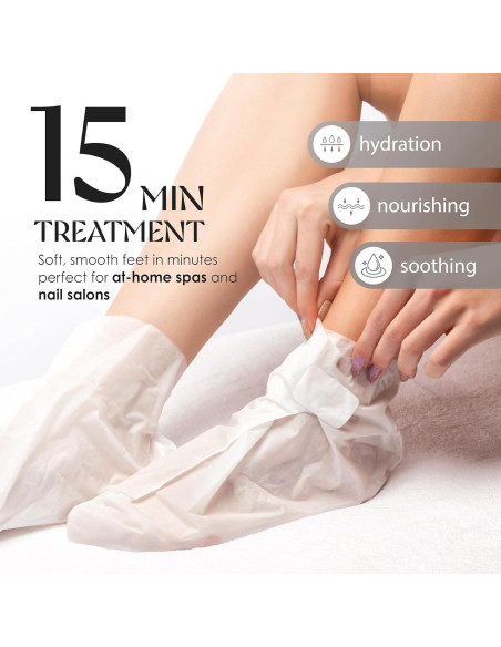 Máscara Hidratante para Pies Derma Beauty 12 Pares Aguacate y Karité