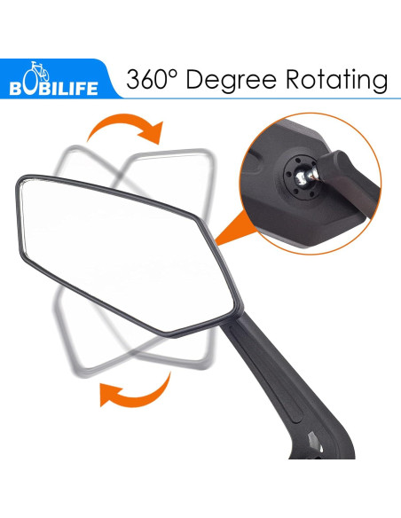 Espejo Retrovisor de Manillar Bobilife BM040 - Ajustable HD