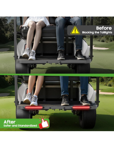 Luces Traseras Universales 10L0L Y68-H para Carritos de Golf 12V