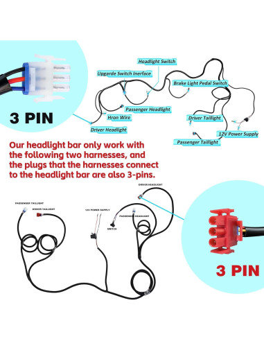 Barra de Faros LED Orle Oko para Carrito Golf EZGO TXT 1996-2013
