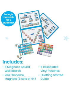 Tableros de Sonido Magnéticos hand2mind - Juego de 6 2