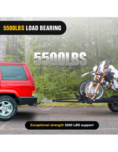 Barra de remolque Nilight 93141A 2495 kg universal con cadenas