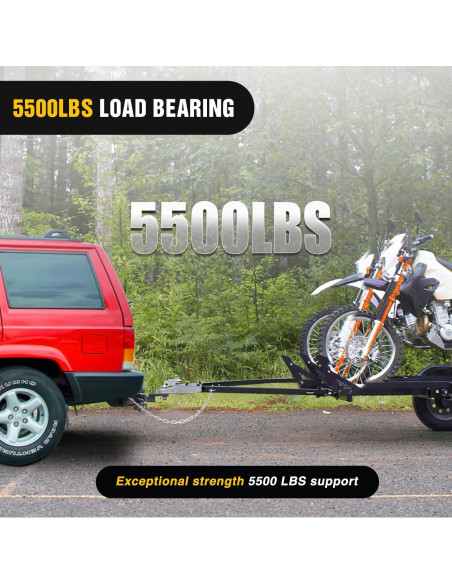 Barra de remolque Nilight 93141A 2495 kg universal con cadenas