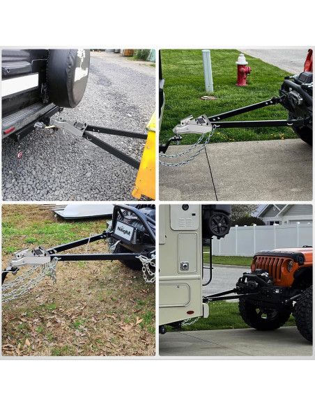 Barra de remolque Nilight 93141A 2495 kg universal con cadenas