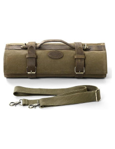 Bolsa de Cuchillos de Chef HEZHEN Lona Aceitada 12 Compartimentos