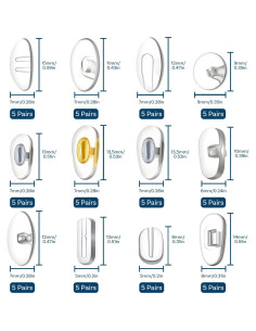 Almohadillas para Gafas MMOBIEL 120 Pcs con Herramientas 2