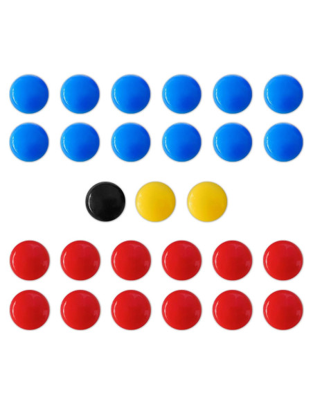Imanes de Fútbol LEAP 27 Piezas para Pizarra Magnética