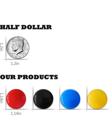 Imanes de Fútbol LEAP 27 Piezas para Pizarra Magnética