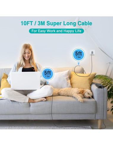 Cargador USB C 130W para Dell XPS 15 2-en-1 y Precision