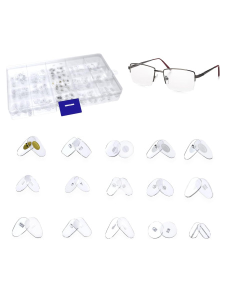 Kit 150 Almohadillas para Gafas MMOBIEL Silicona Transparente Kit 150 Almohadillas para Gafas MMOBIEL Silicona Transparente