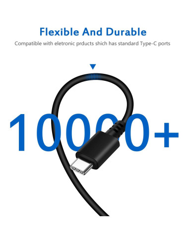 Cargador USB-C HIBBO 45W para Chromebook HP Lenovo Dell