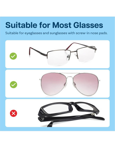 Kit 150 Almohadillas para Gafas MMOBIEL Silicona Transparente