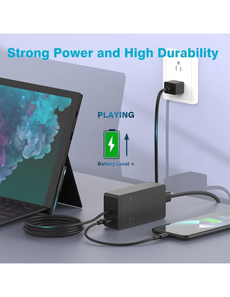 Cargador 127W MARSDOCK para Microsoft Surface Book 3/2/1