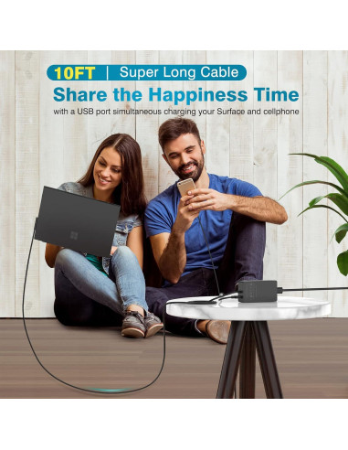 Cargador 127W MARSDOCK para Microsoft Surface Book 3/2/1