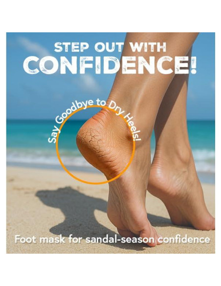 Máscara Hidratante para Pies Derma Beauty 12 Pares Aguacate y Karité