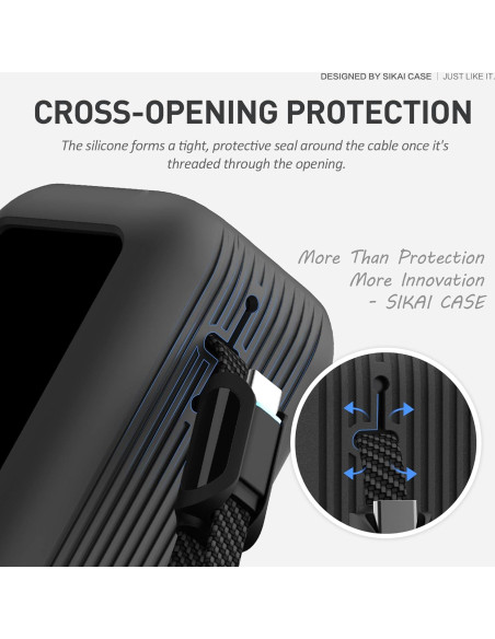 Funda de Silicona SIKAI para Banco de Poder Anker 165W Negro