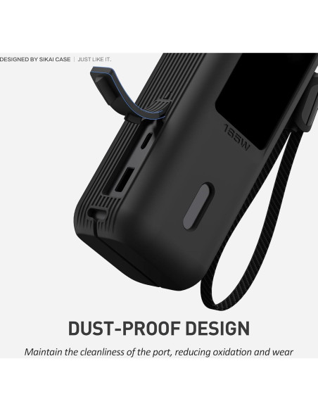 Funda de Silicona SIKAI para Banco de Poder Anker 165W Negro