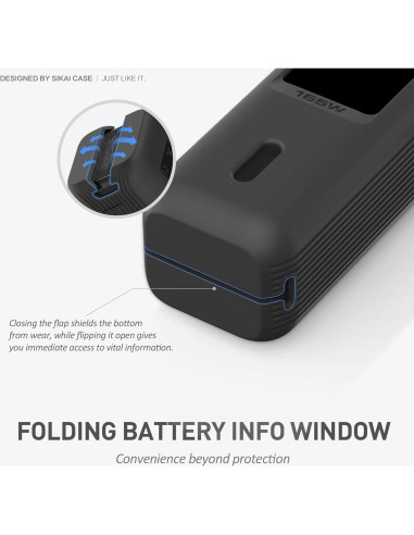 Funda de Silicona SIKAI para Banco de Poder Anker 165W Negro