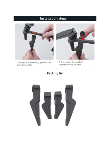 Extensiones de patas de aterrizaje BTG para DJI Mavic 3