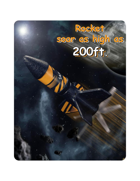 Lanzador de Cohetes SainSmart Jr. 200 Pies Altura, Negro