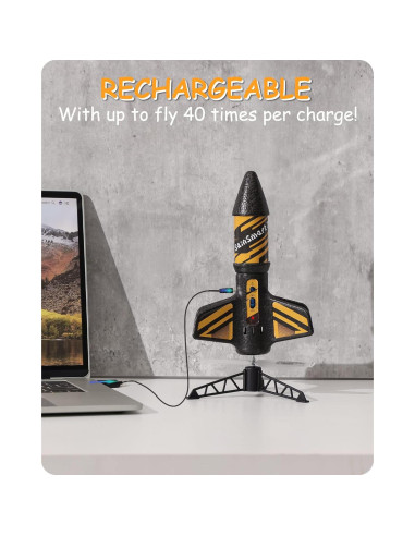 Lanzador de Cohetes SainSmart Jr. 200 Pies Altura, Negro