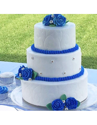 4 Moldes de Silicona Rosa Fogilas para Pasteles y Chocolates