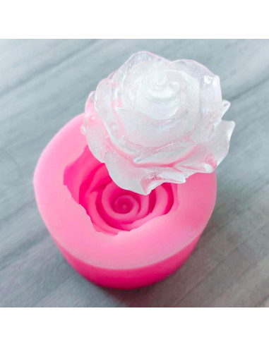 4 Moldes de Silicona Rosa Fogilas para Pasteles y Chocolates
