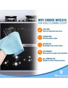 Paños de limpieza Niveaya Nano 30x30 cm - Paquete de 12 2