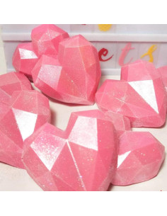 Molde de Silicona Yuntop Corazón Diamante 8 Rejillas 29.5x17 cm 2