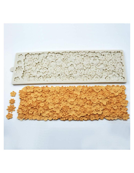 Molde de Silicona para Pasteles Namzi - Encaje Floral Comestible