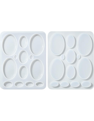 Moldes de Silicona para Joyería UR Urlifehall 5 Pcs Ovalados