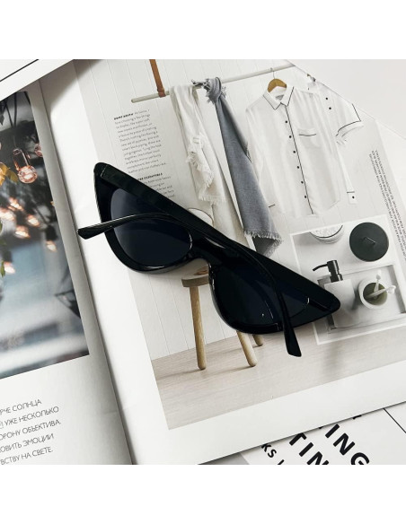 Gafas de Sol OZPYKAE Ojo de Gato Retro para Mujeres