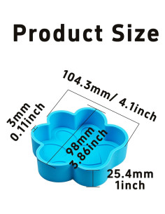 Molde de Silicona para Huella de Perro PDETVEO 10.41x9.8cm 2