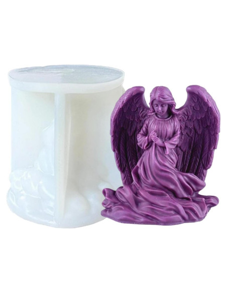 Molde de Silicona Ángel Alado Resnova 9.4x9.9 cm para Jabón y Velas