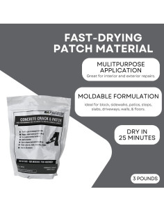 Rapid Patch TCC Materials - Reparador de Concreto 1.36 kg 2