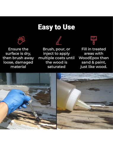 Kit de 2 Pintas Abatron LiquidWood - Resina Epóxica para Madera