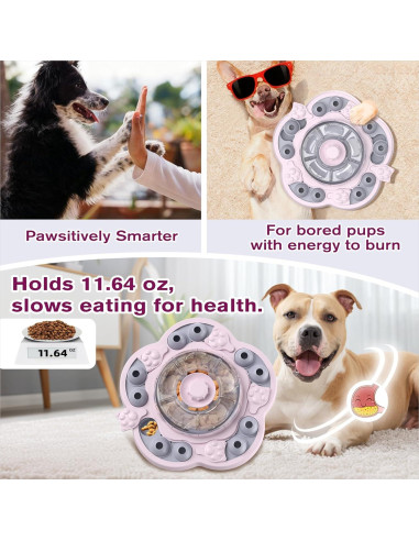 Juguete de Rompecabezas para Perros KADTC Rosa 3 Niveles