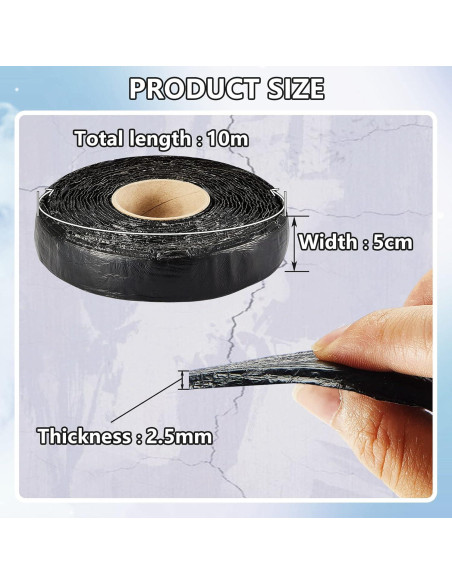 Cinta de Reparación de Grietas de Asfalto Autoadhesiva 10m