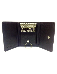 Estuche de Llaves de Cuero Osgoode Marley 8 Ganchos Negro