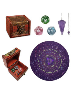 Juego de Adivinación Knana con Péndulo y Dados de Tarot