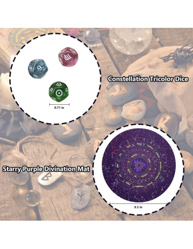 Juego de Adivinación Knana con Péndulo y Dados de Tarot