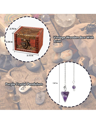 Juego de Adivinación Knana con Péndulo y Dados de Tarot